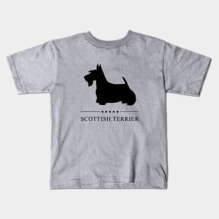 Scottish Terrier Black Silhouette Kids T-Shirt